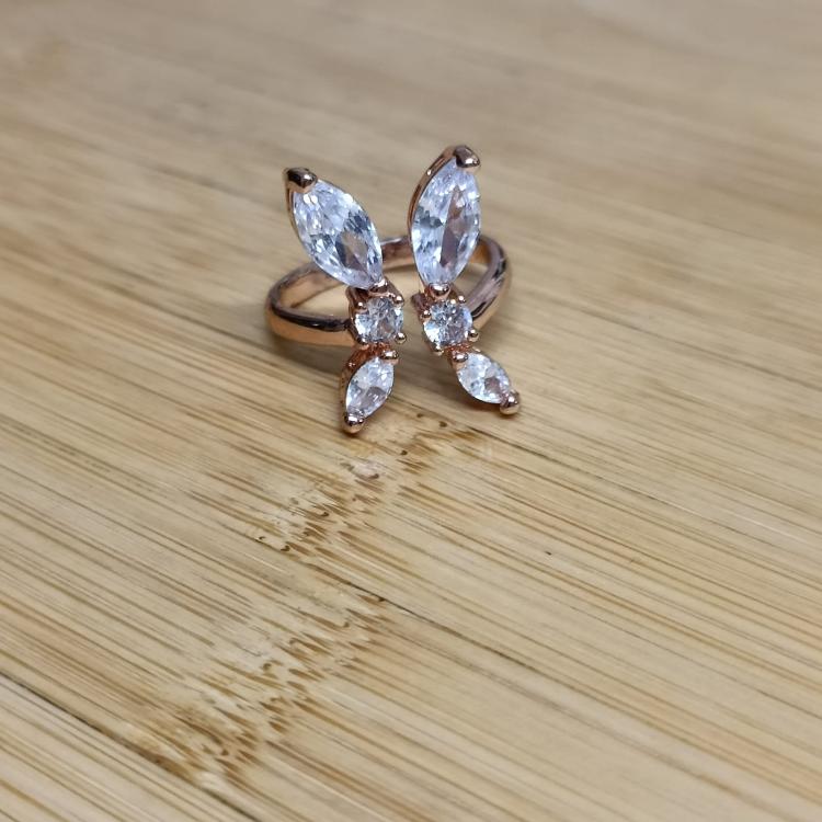 Anti Tarnish Korean Butterfly Bliss Rose Ring
