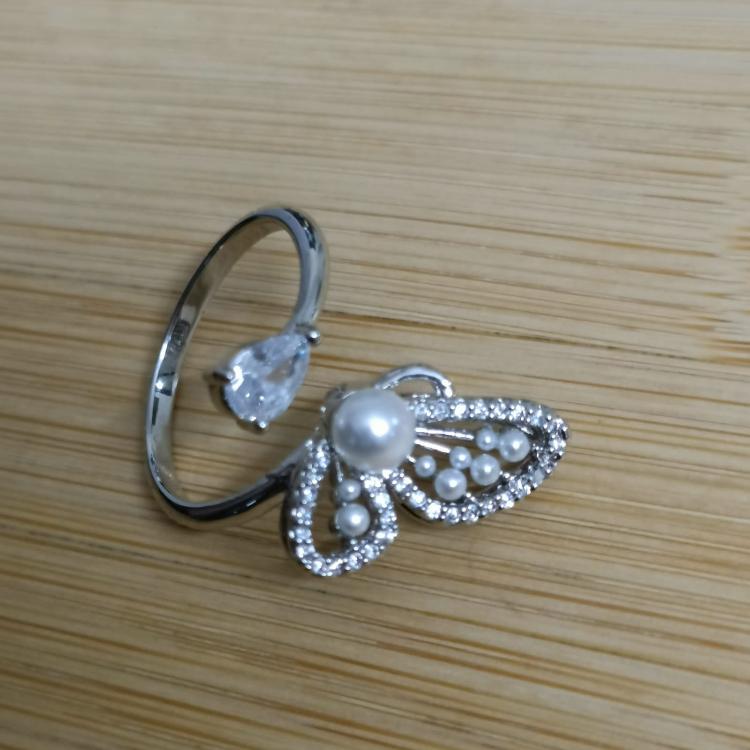 Anti Tarnish Korean Pearl Blossom Delight ring