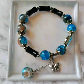 Black and Blue Beauty Trendy Korean Bracelet