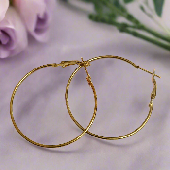 Classic Gold western style Hoops