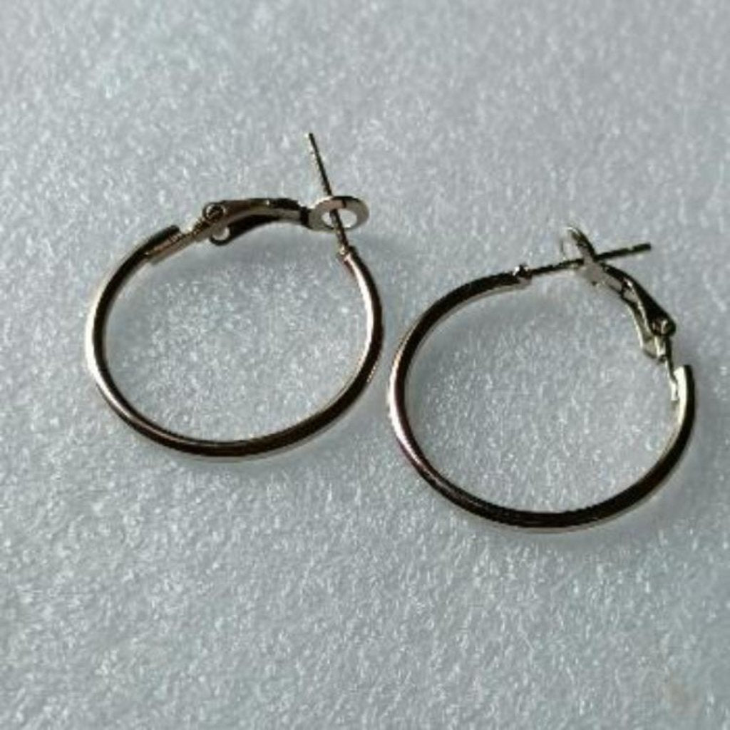 Classic Silver Fashion Hoops