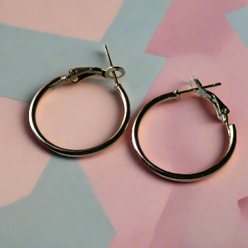 Classic Silver Fashion Hoops
