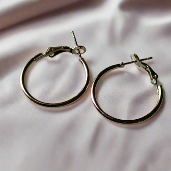 Classic Silver Fashion Hoops