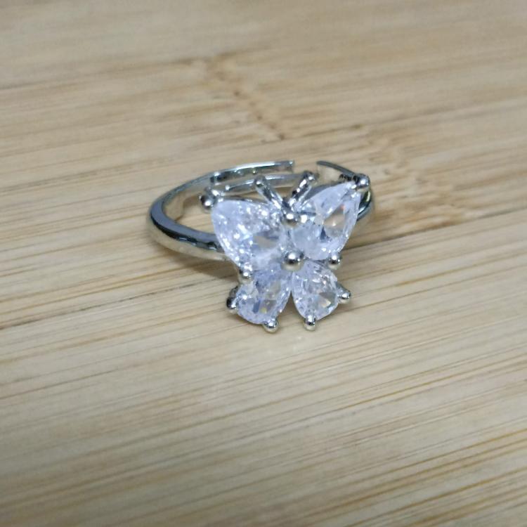 Anti Tarnish Korean Crystal Butterfly Elegance Ring