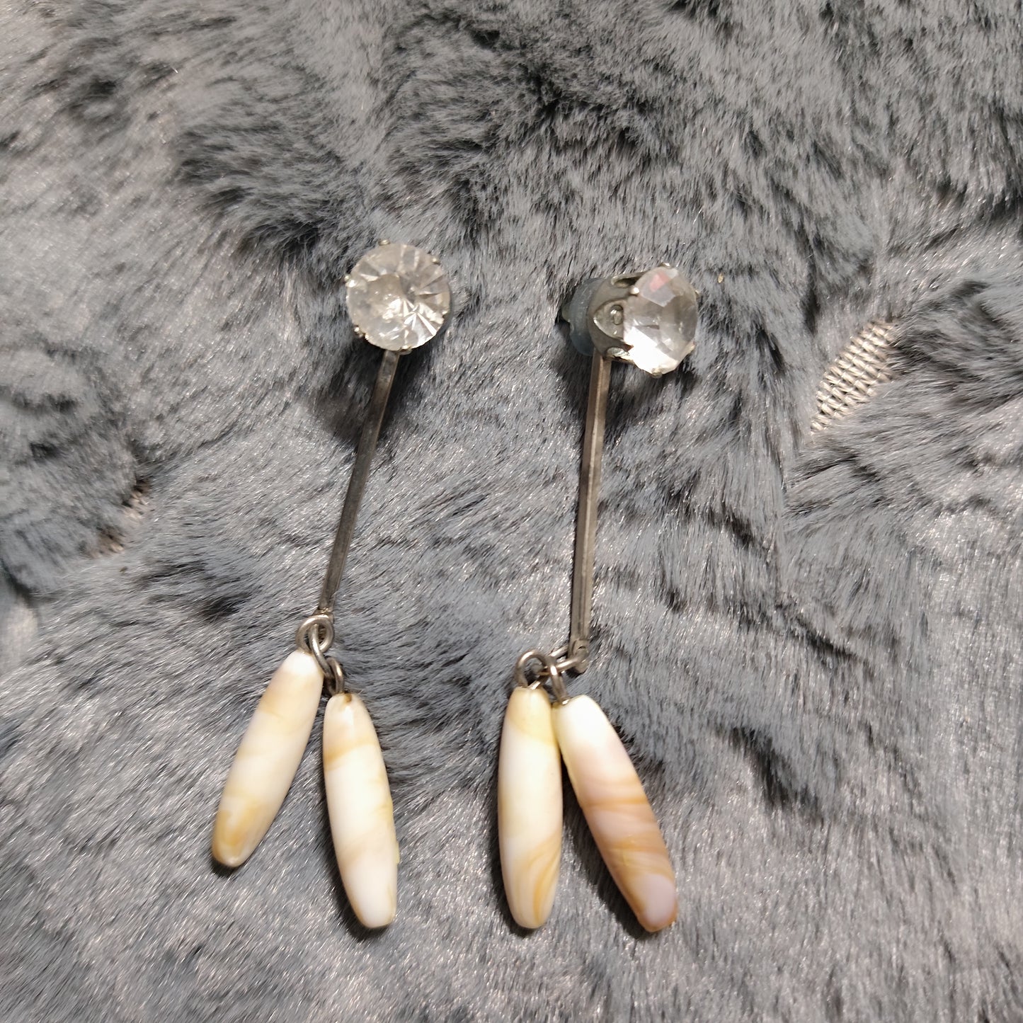Crystal Shell Drop Earrings