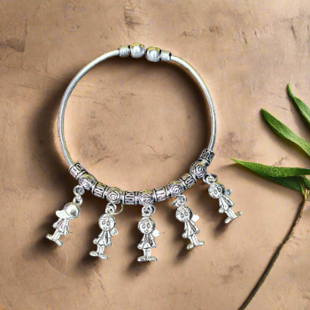 Oxidised Dainty Dazzle Charm Bracelets