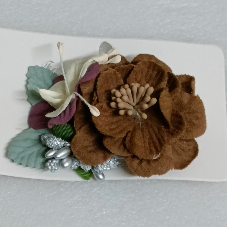 Korean style Floral Fantasy Hair Clip Brown
