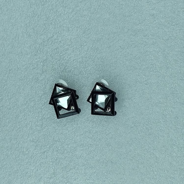 Geometric Groove Statement Studs Korean Fashion Earrings