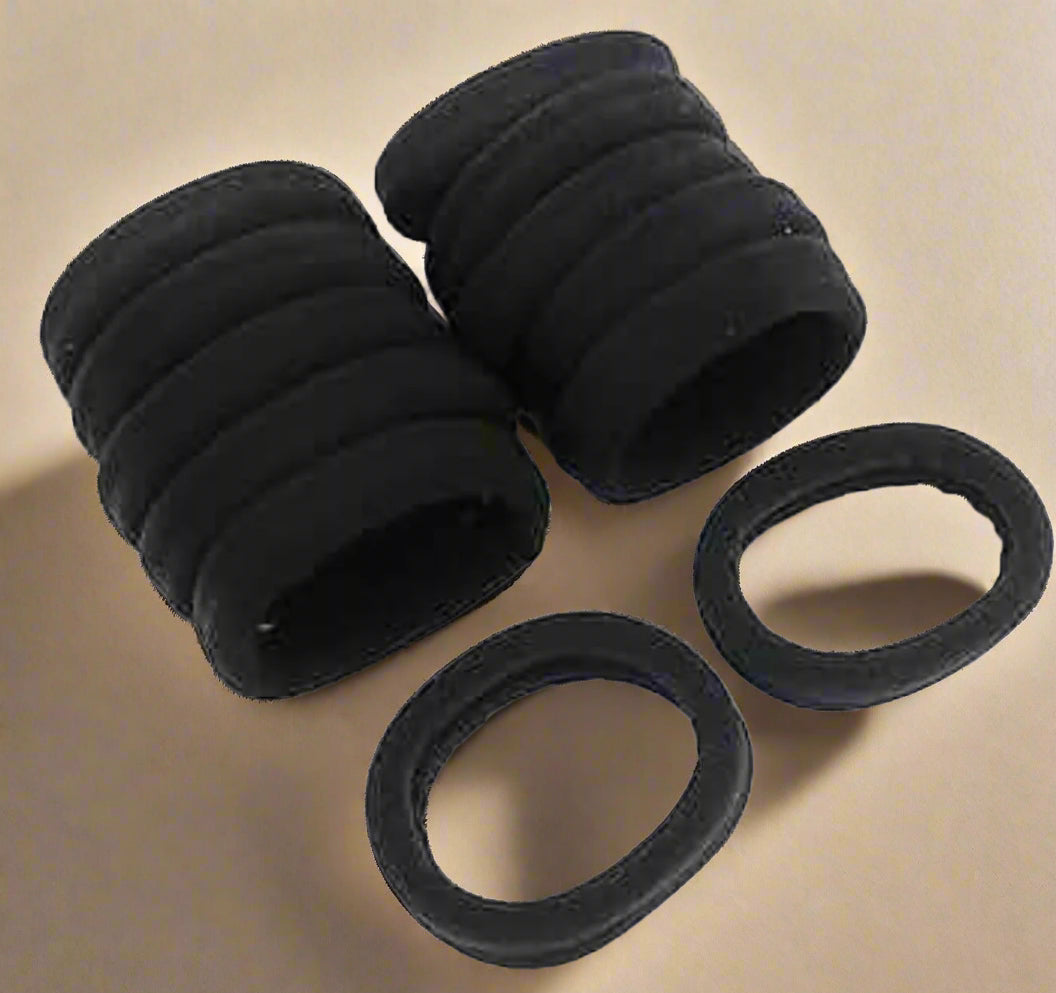 Hair Rubber_Black (Pack of 12)