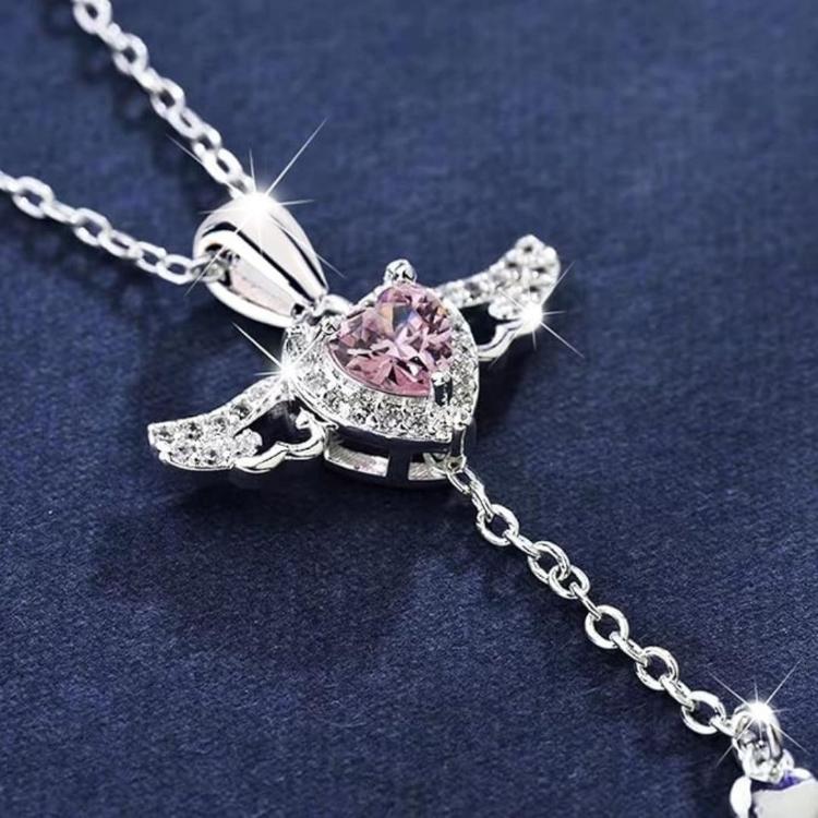 Heart Shaped Wing Korean Fashion Necklace