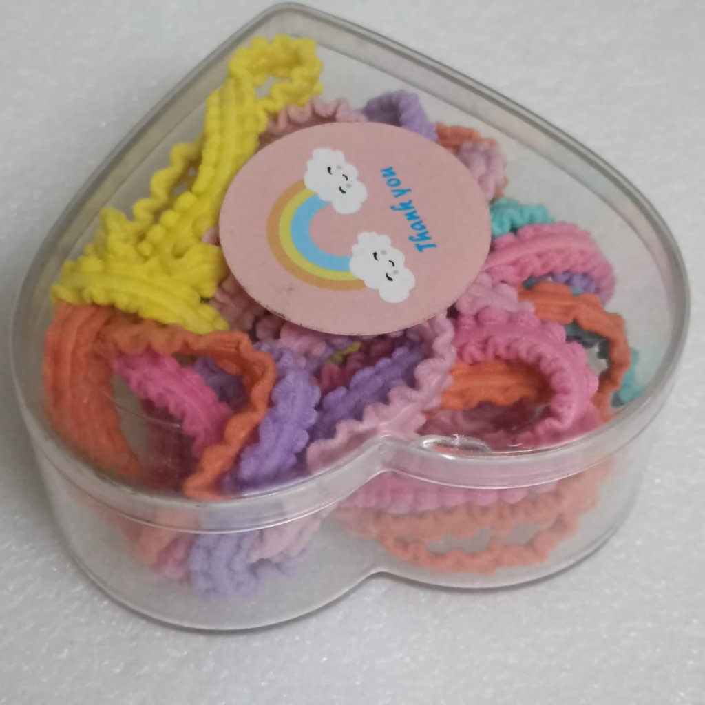 Korean multicolour Rubber band- pack of 36