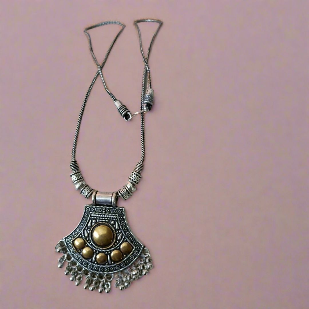 Oxidized Ancient Echoes Necklace