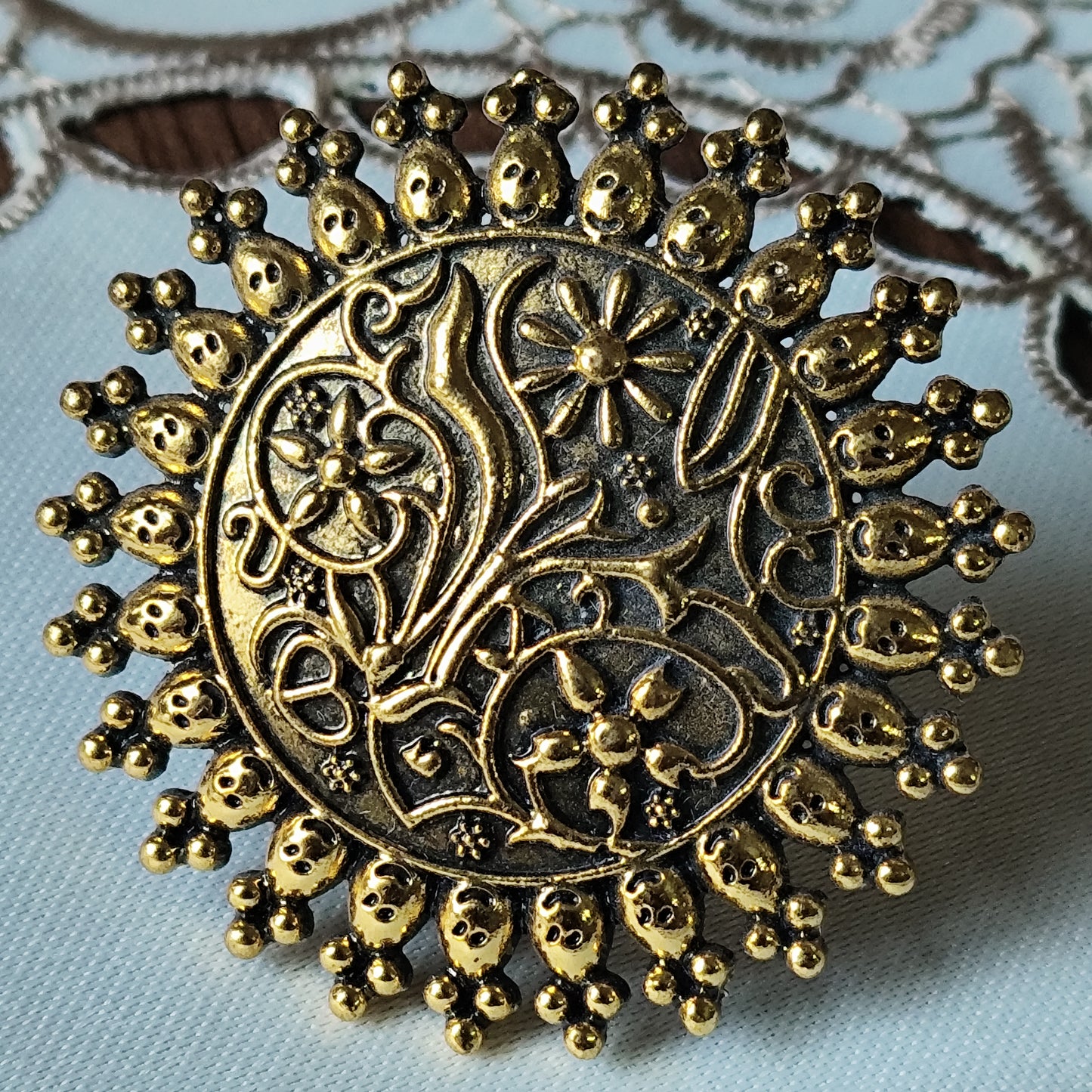 Golden Blossom Ring