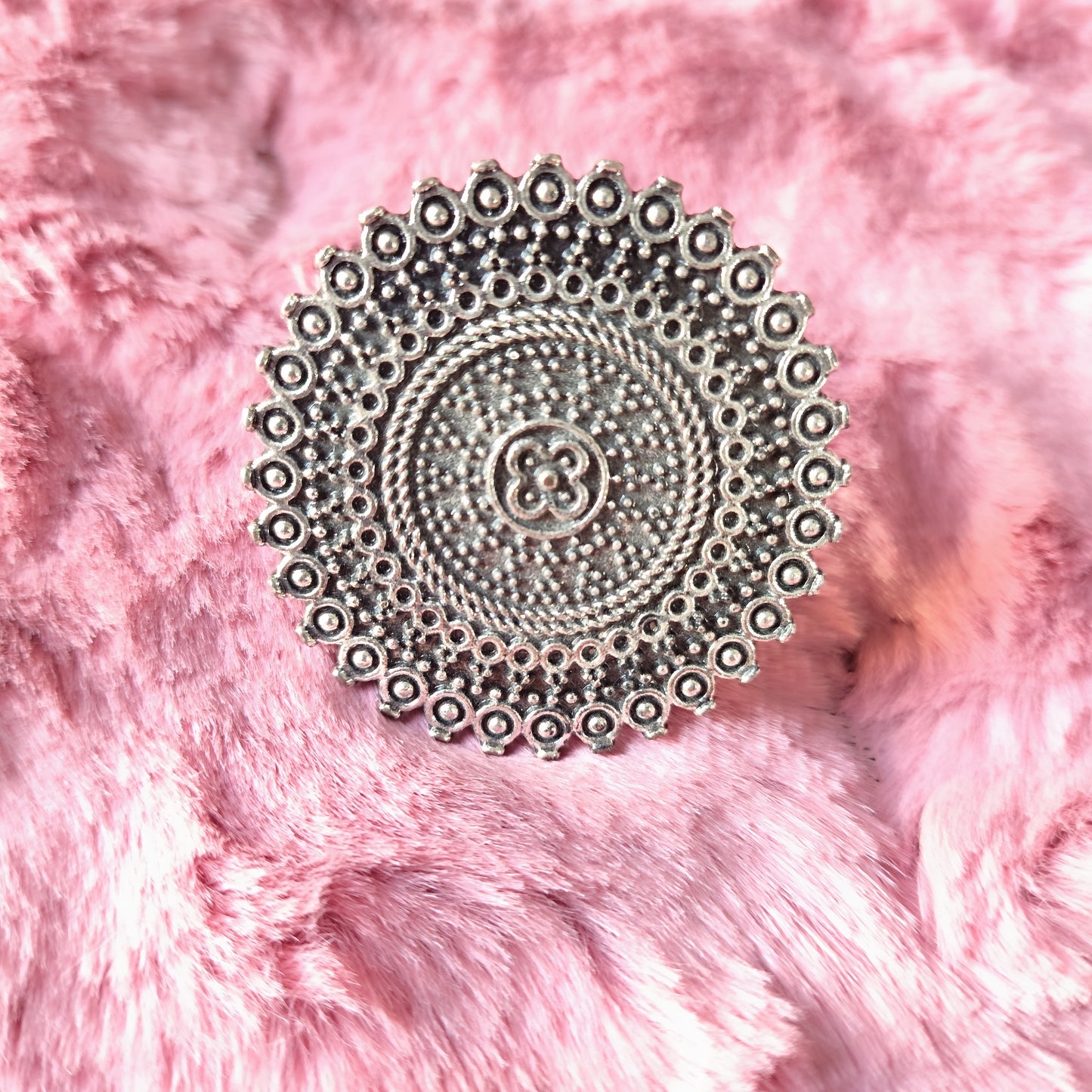 Silver Vintage Radiance Ring