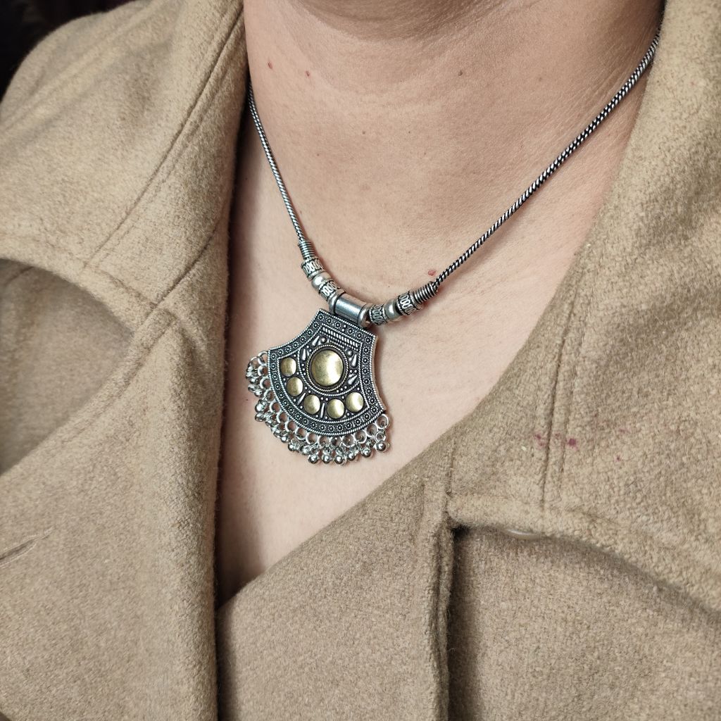 Oxidized Ancient Echoes Necklace