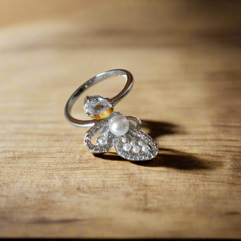 Anti Tarnish Korean Pearl Blossom Delight ring