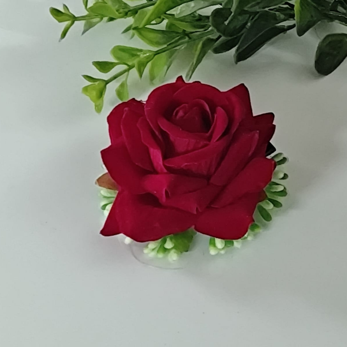 Red Rose Hair Clip
