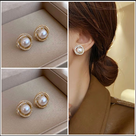 Timeless Treasure Minimal Studs Korean Fashion Earrings