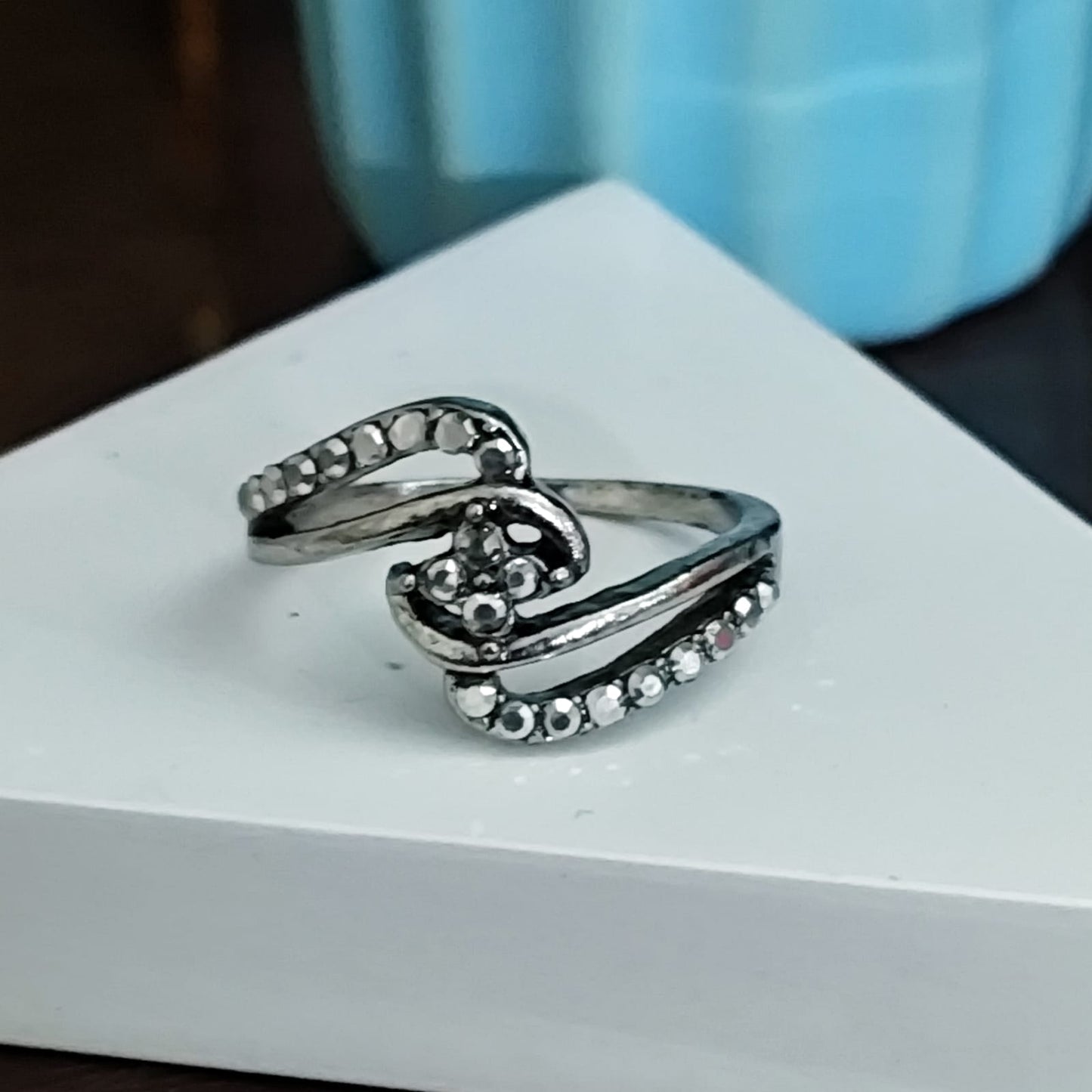 Frosted Charm Ring