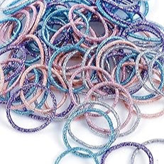 Glitz Hair Rubber- (Pack of 5)