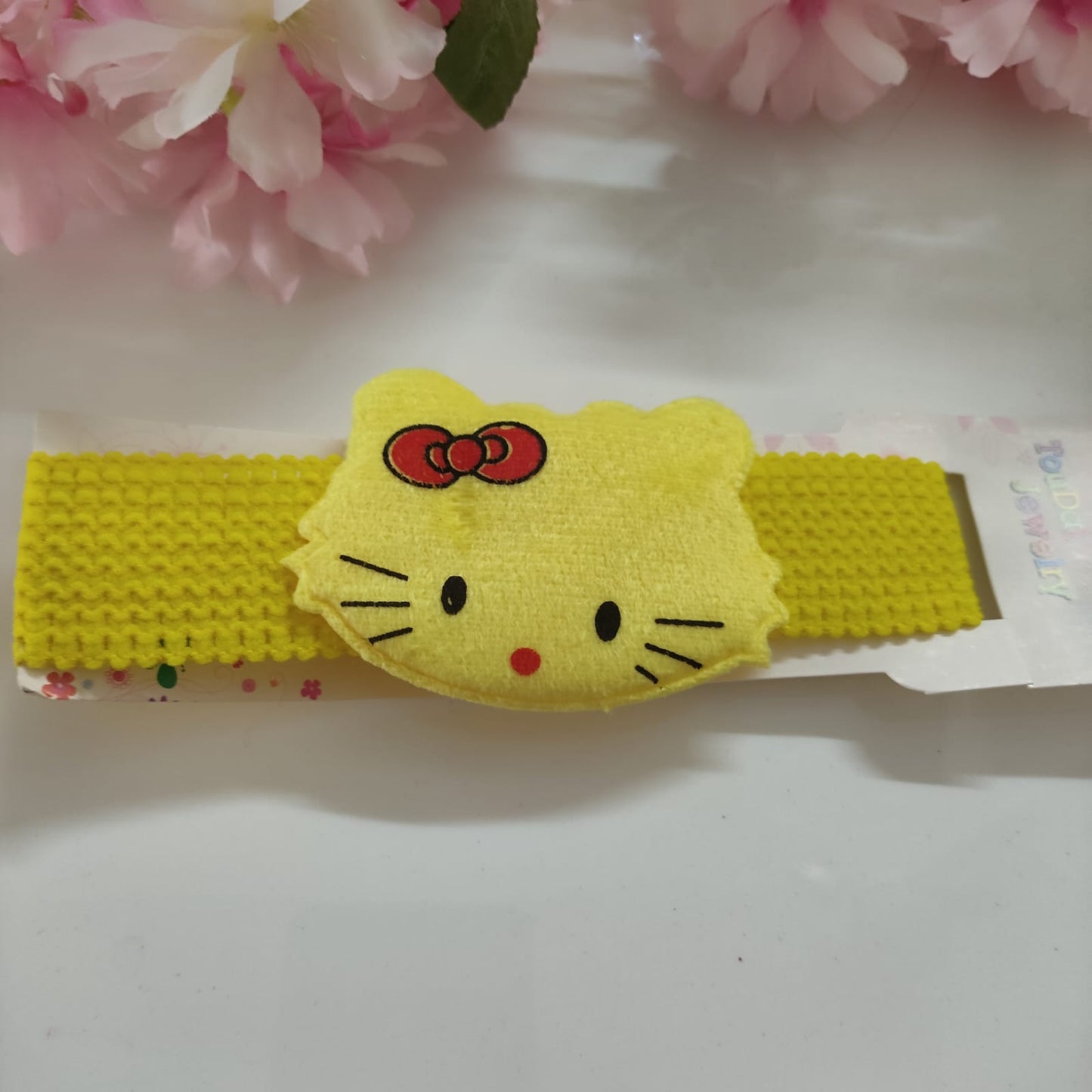 Yellow Kitty Soft Hairband