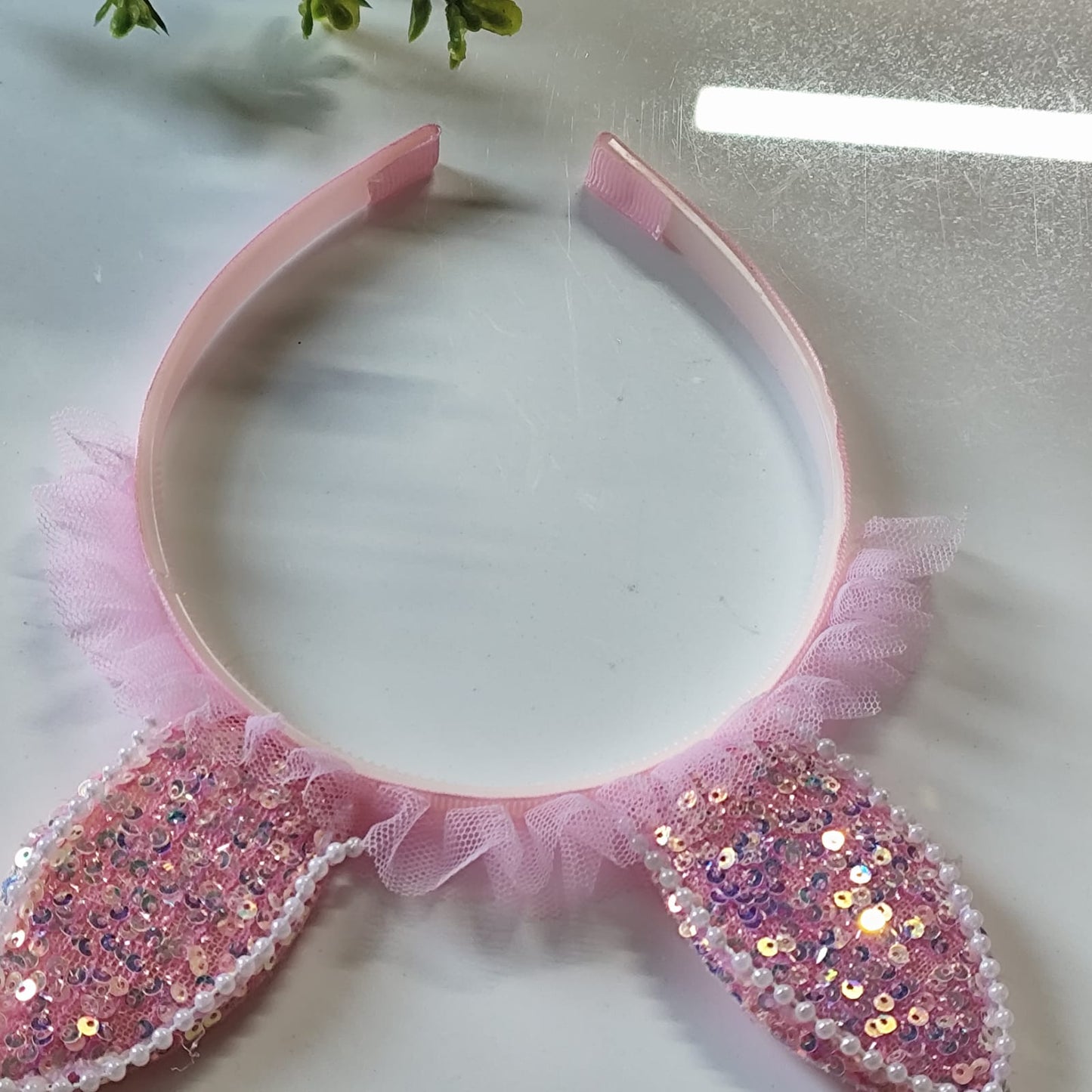 Light Pink Bunny Hairband