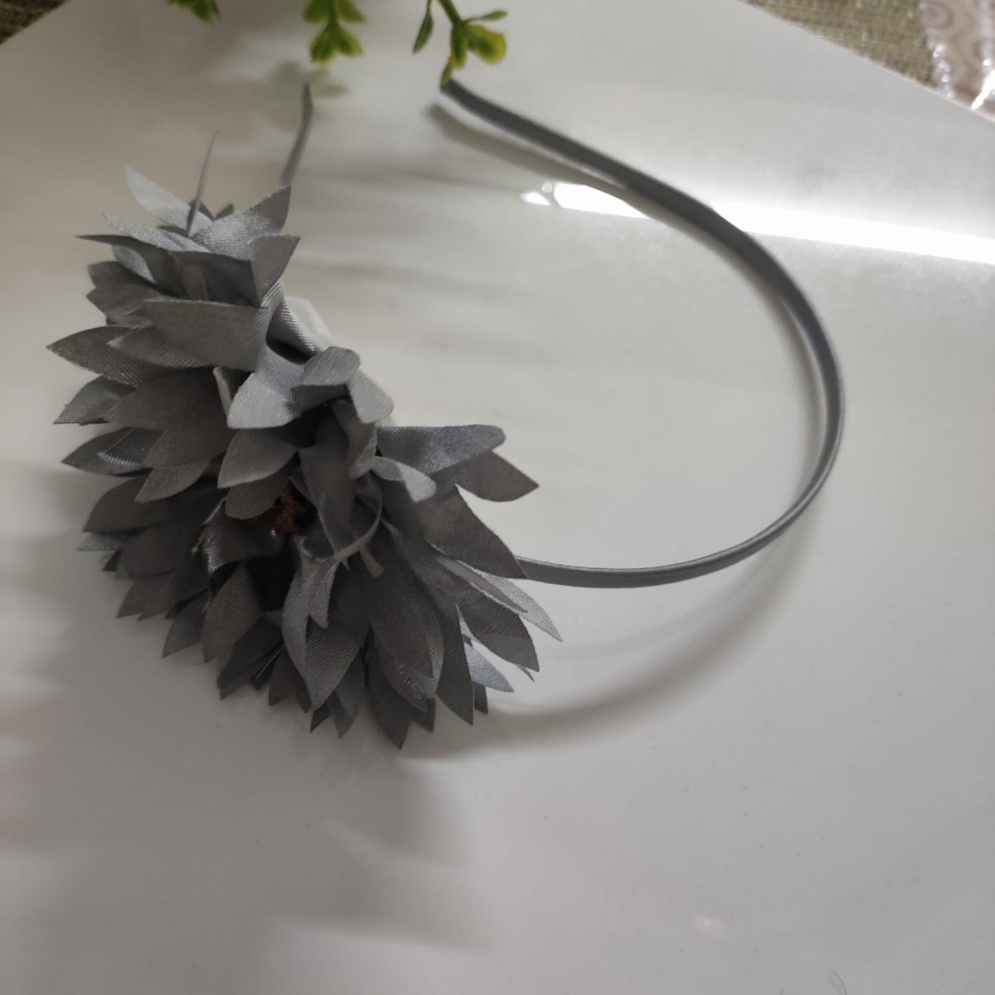 Grey Berry Blossom Hairband