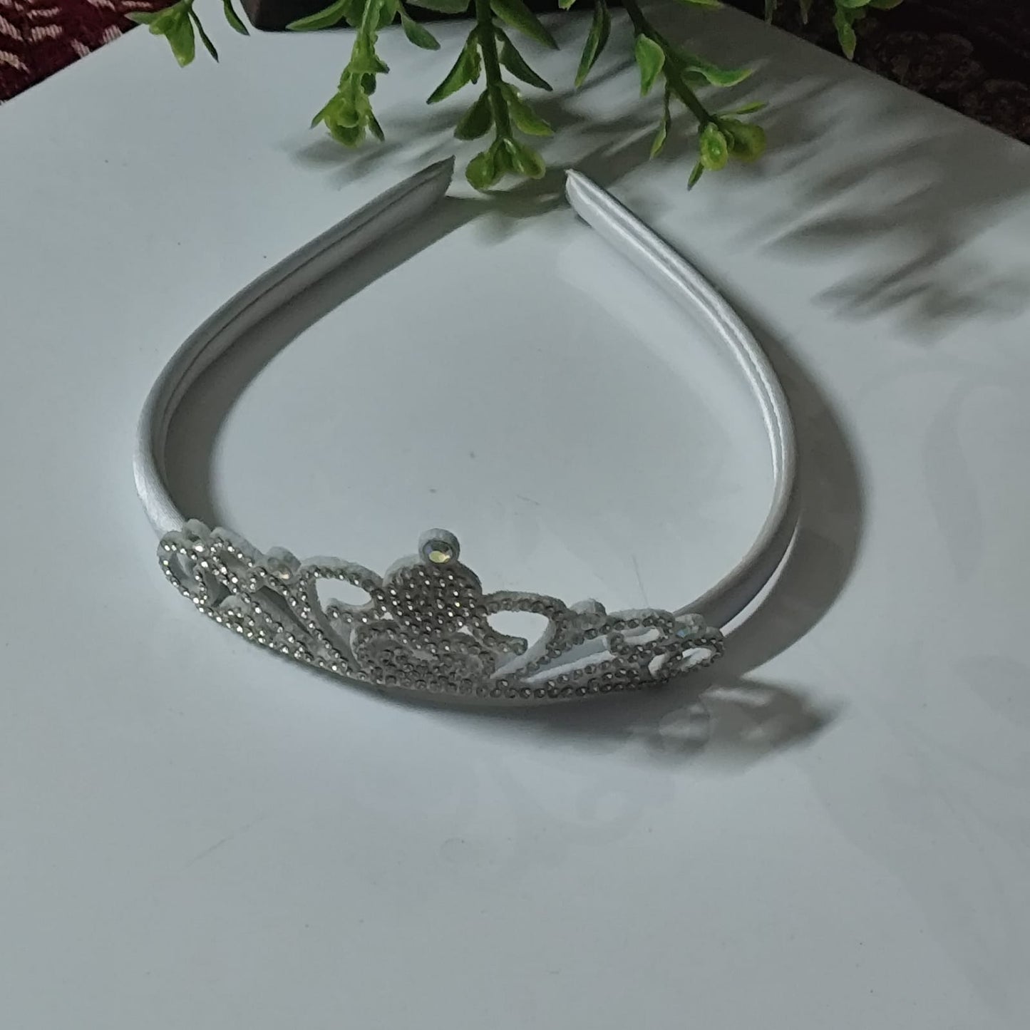 White Cute Crown Hair Band