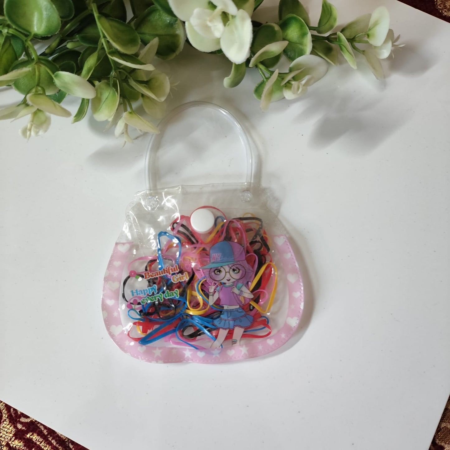 Multicolour Tiny Rubber Band Bag