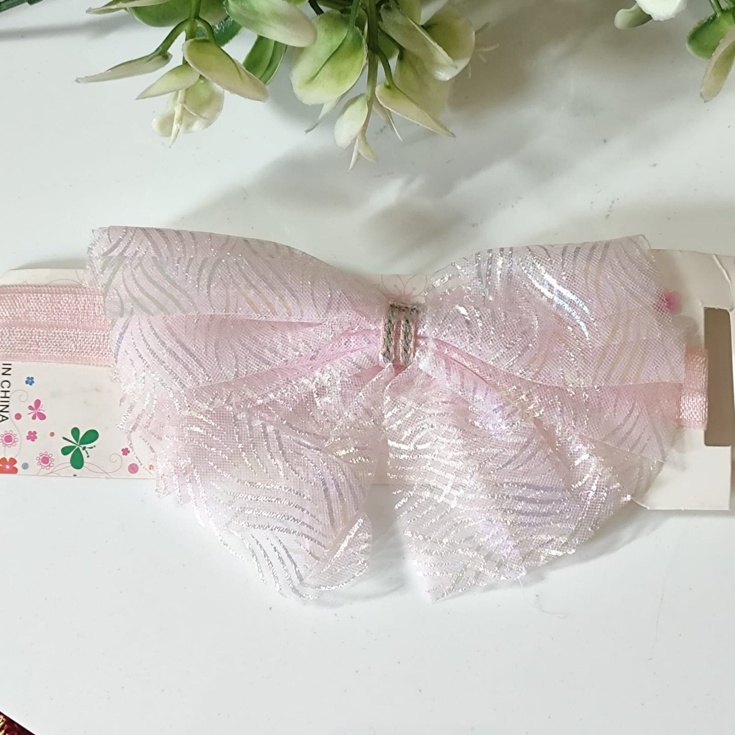 Baby Pink Trendy Bow Headband