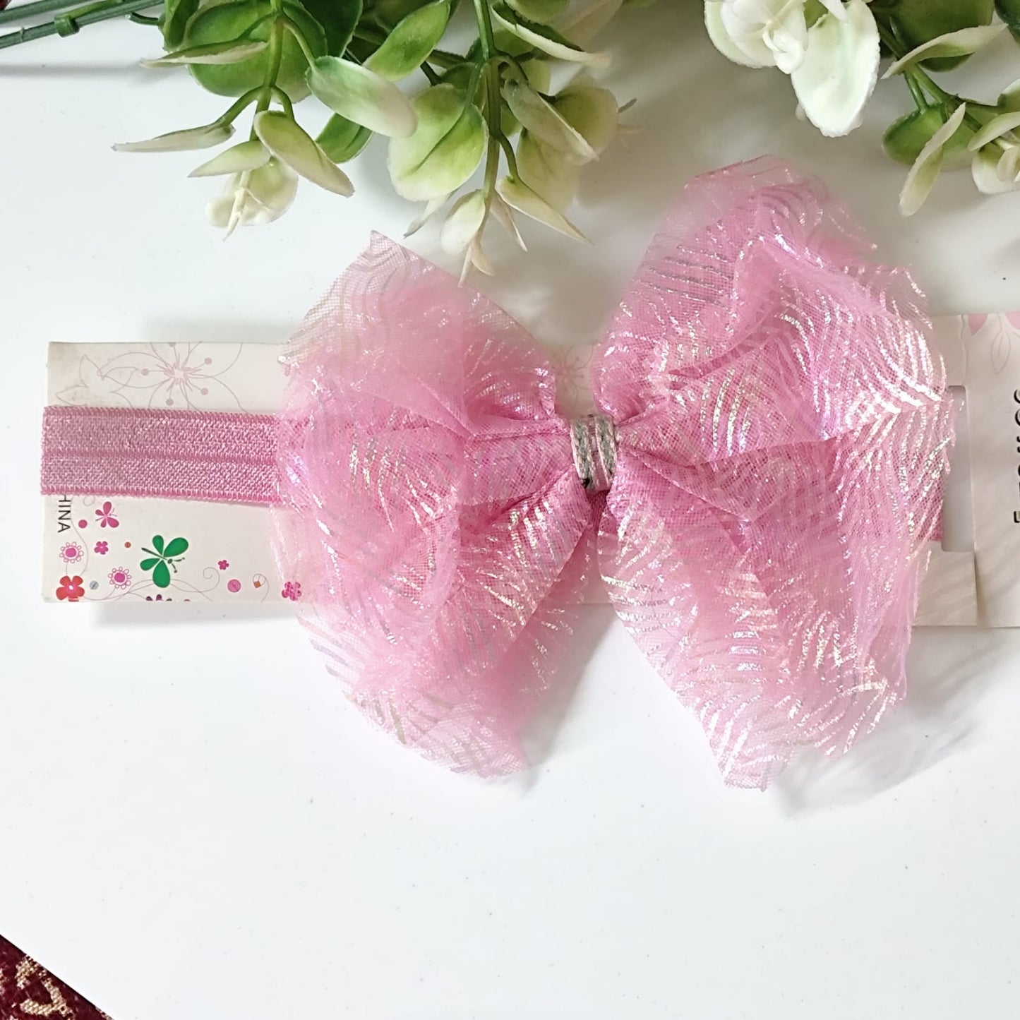 Pink Trendy Bow Headband