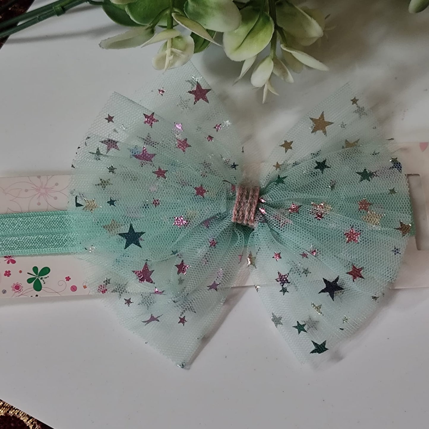 Green Baby Star shine Headband