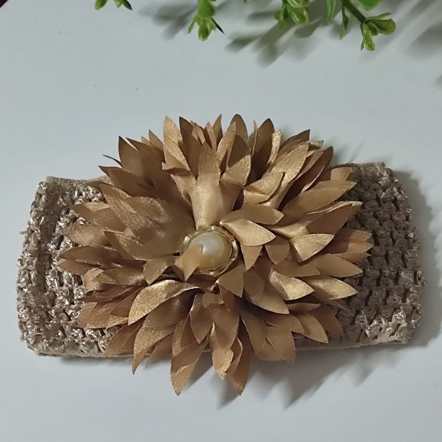 Golden Bloom Baby Hairband