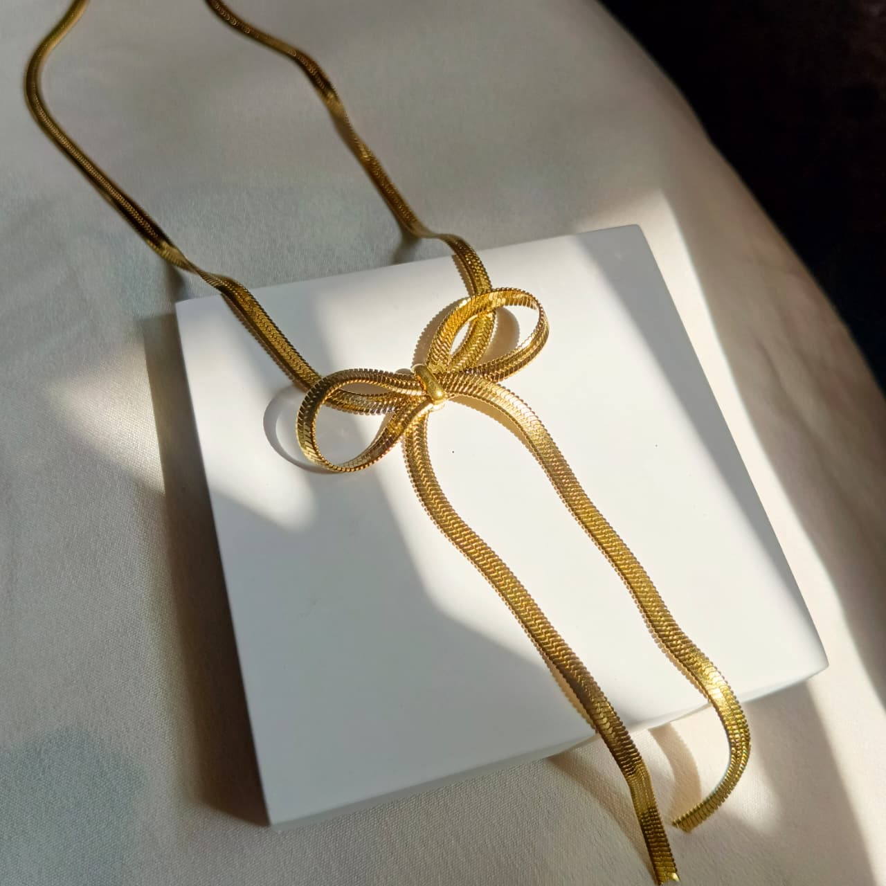 Bow Tie Bold Necklace