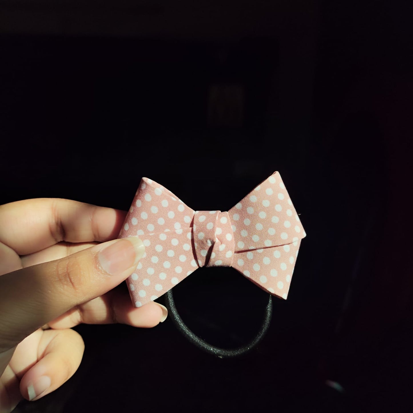 Bow Magic Polka Dot Hair Rubbers
