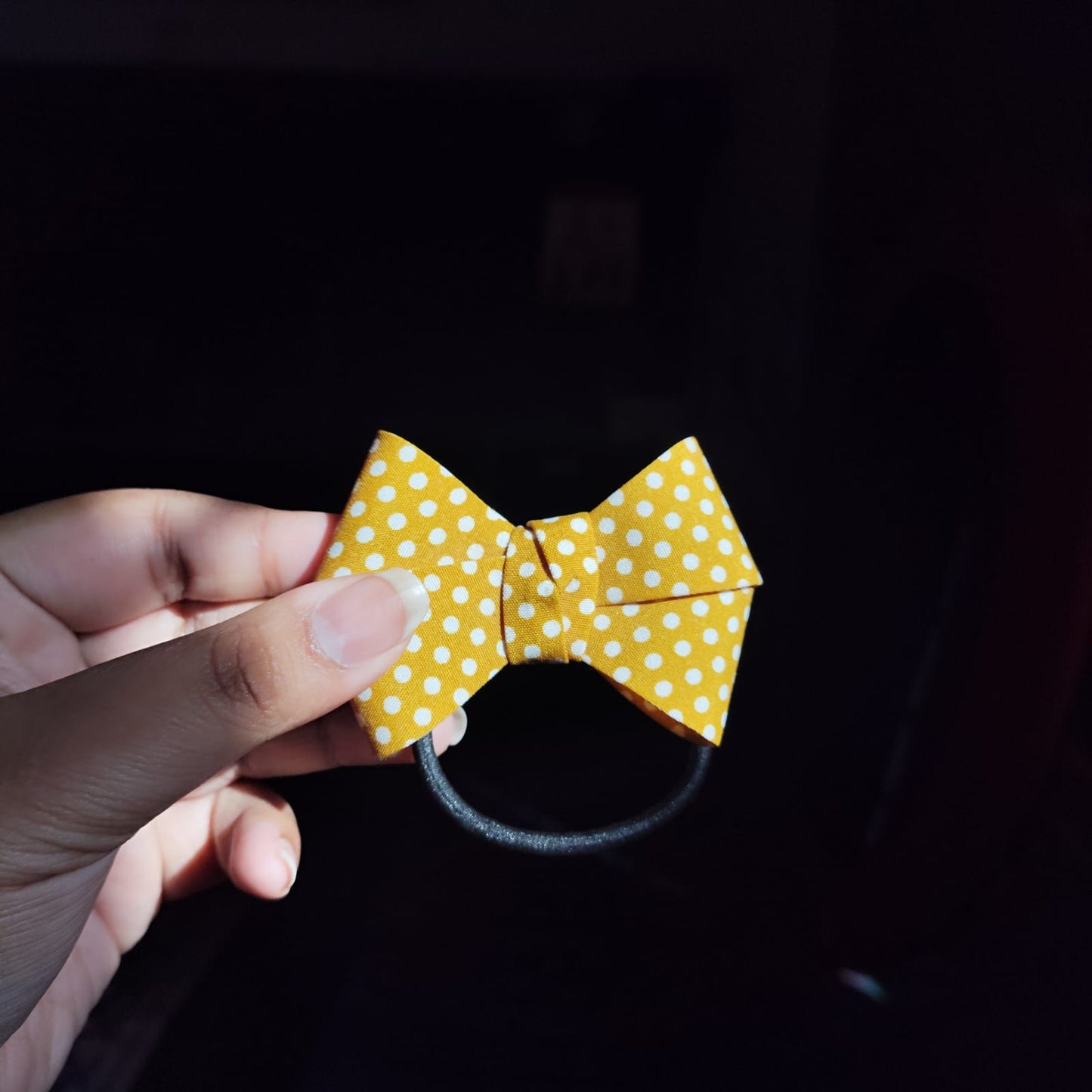 Bow Magic Polka Dot Hair Rubbers