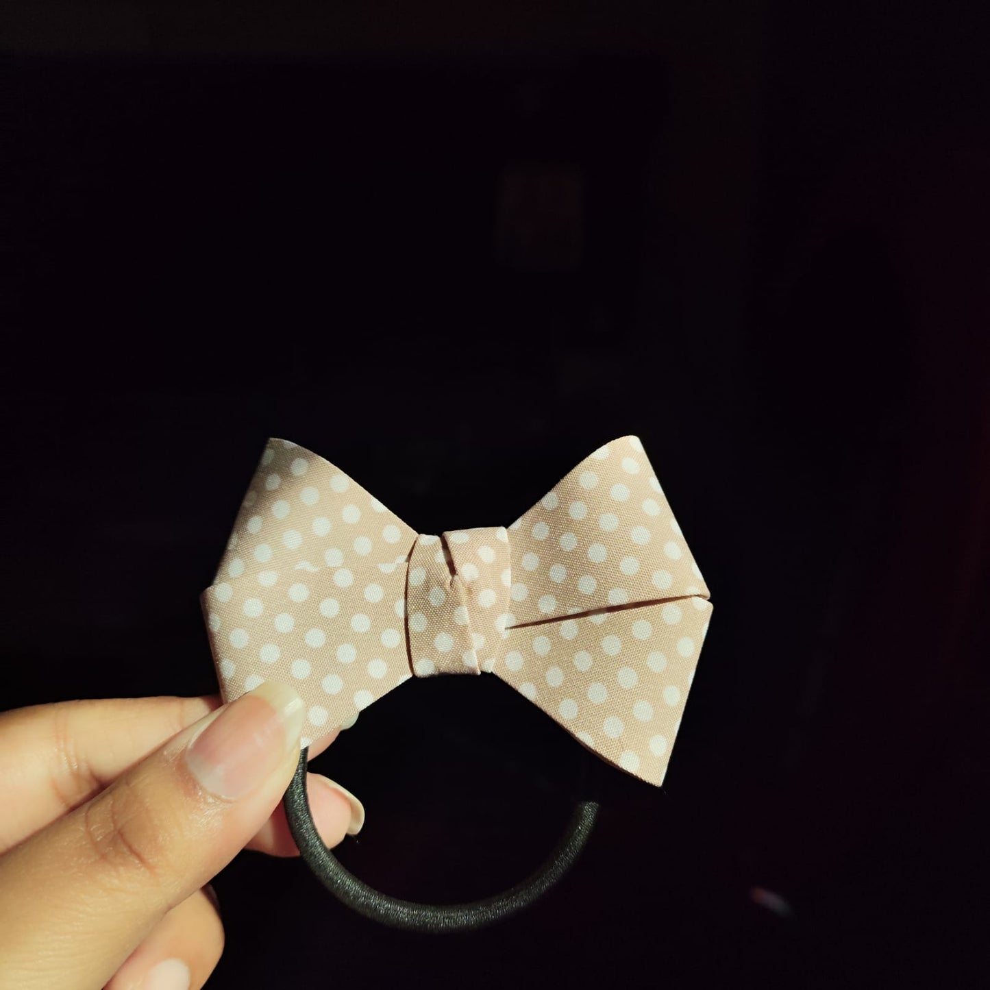 Bow Magic Polka Dot Hair Rubbers