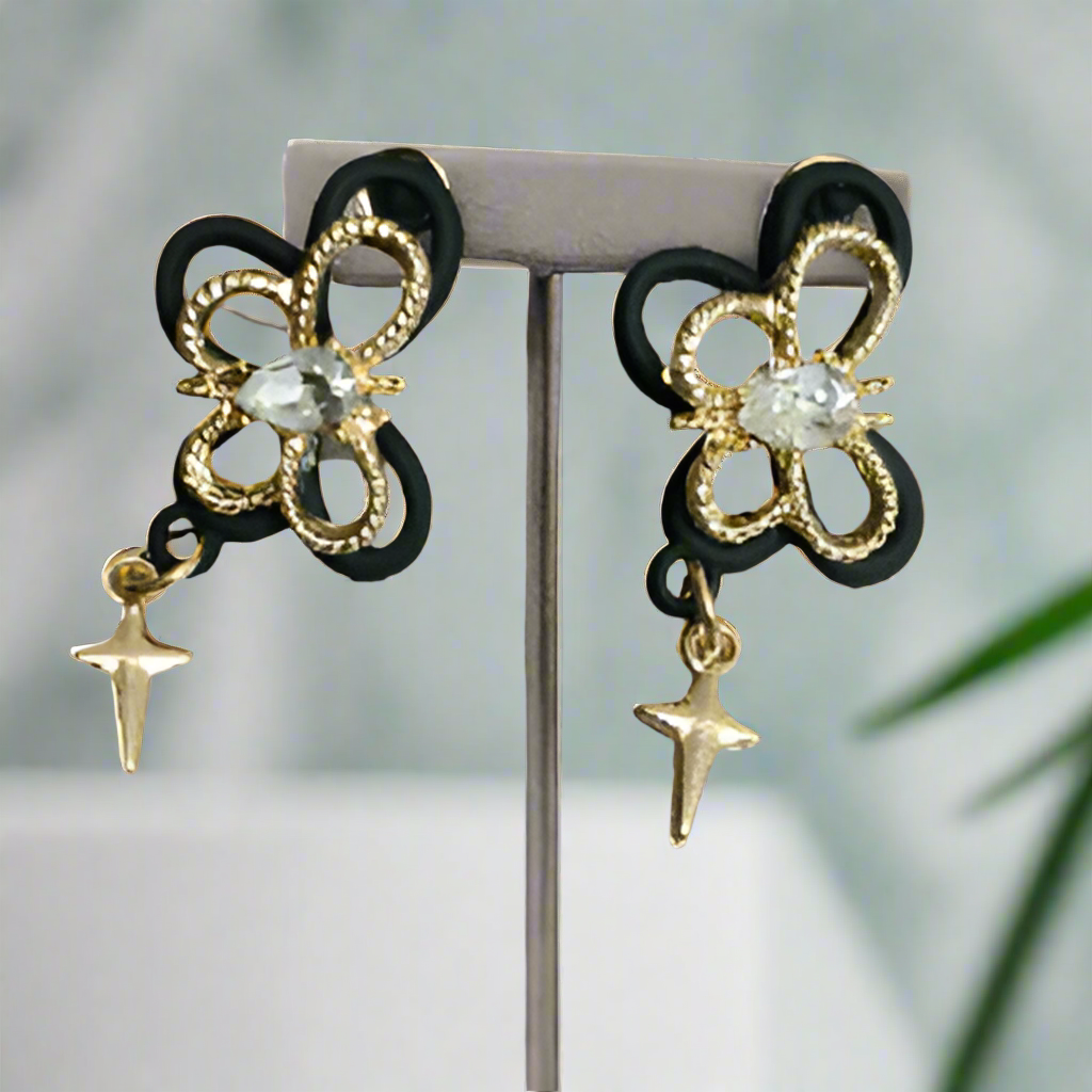 Butterfly and Star Korean Drop Earrings