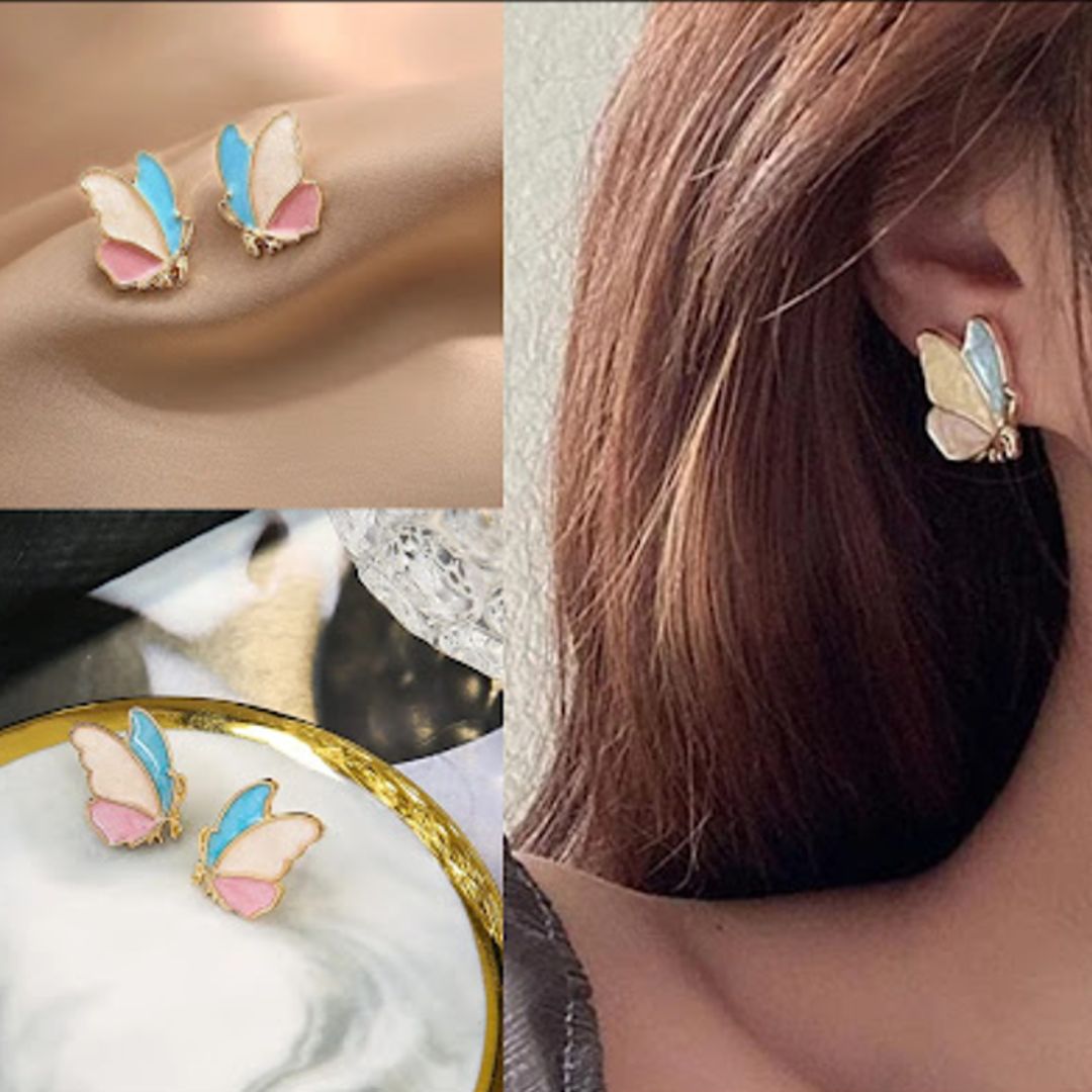 Butterfly Bliss Statement Korean Fashion Studs