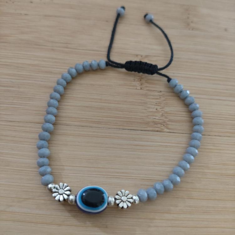 Grey Evil Eye Trendy Bracelet