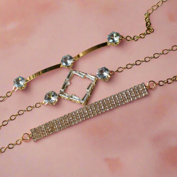 Layered Luxury Korean Fashion Bracelet Set (G)