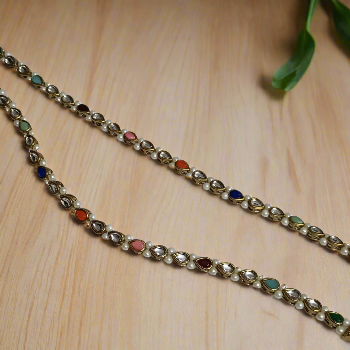 Meenakari  Kundan Anklet -2