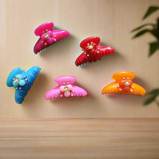 Sparkle Flora Claw Clips