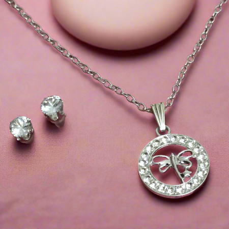 Sparkling Butterfly  Jewelery Set