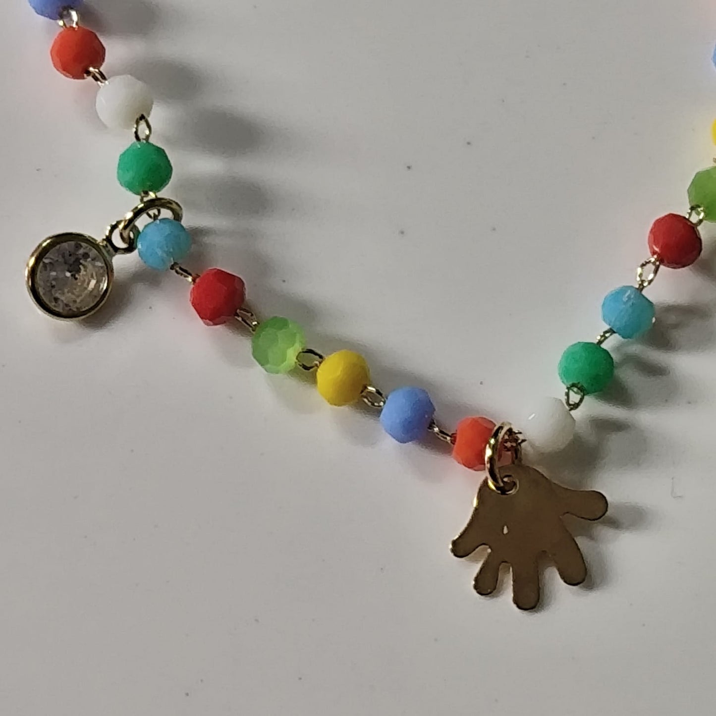Boho Style Multicolored Golden Anklet