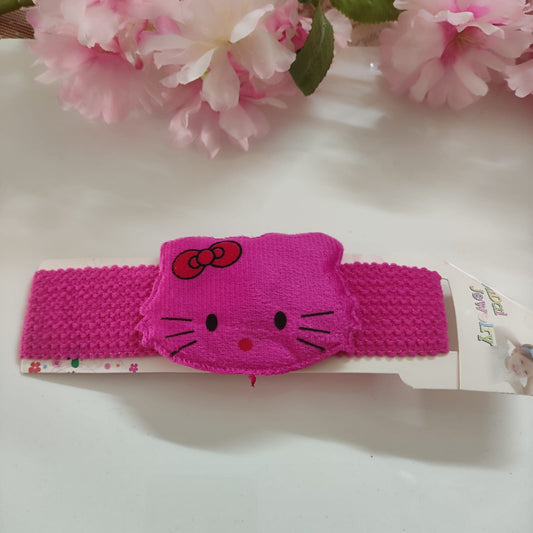 Pink Kitty Soft Hairband