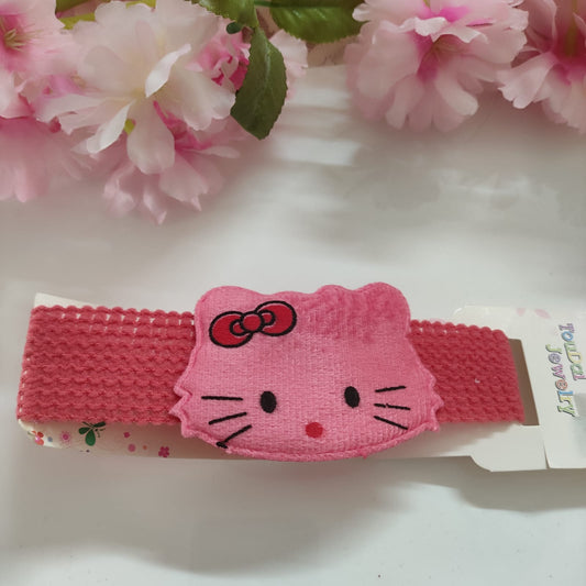 Peach Kitty Soft Hairband