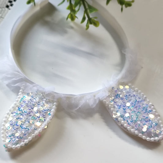White Cute Bunny Hairband