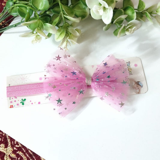 Pink Baby Star shine Headband