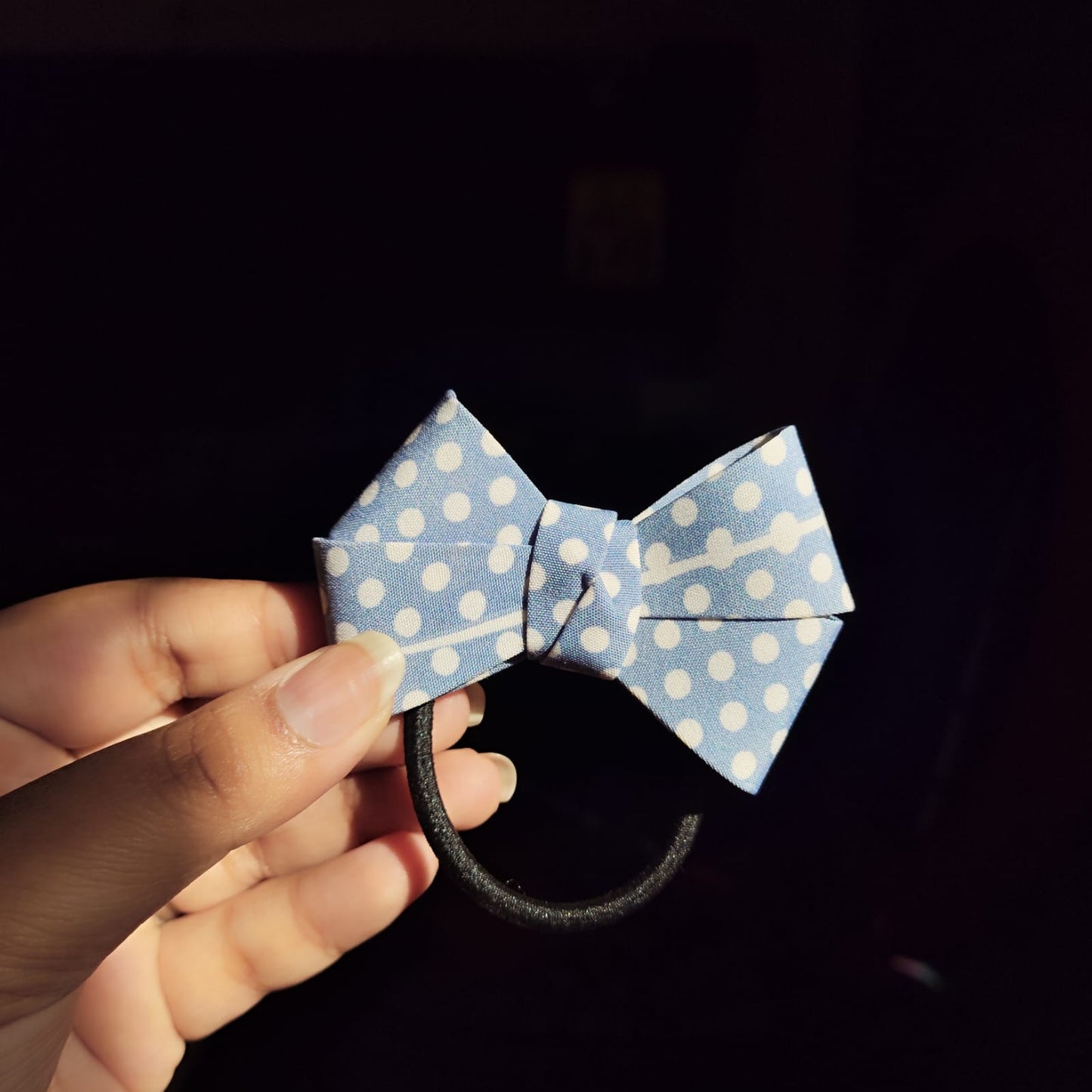 Bow Magic Polka Dot Hair Rubbers